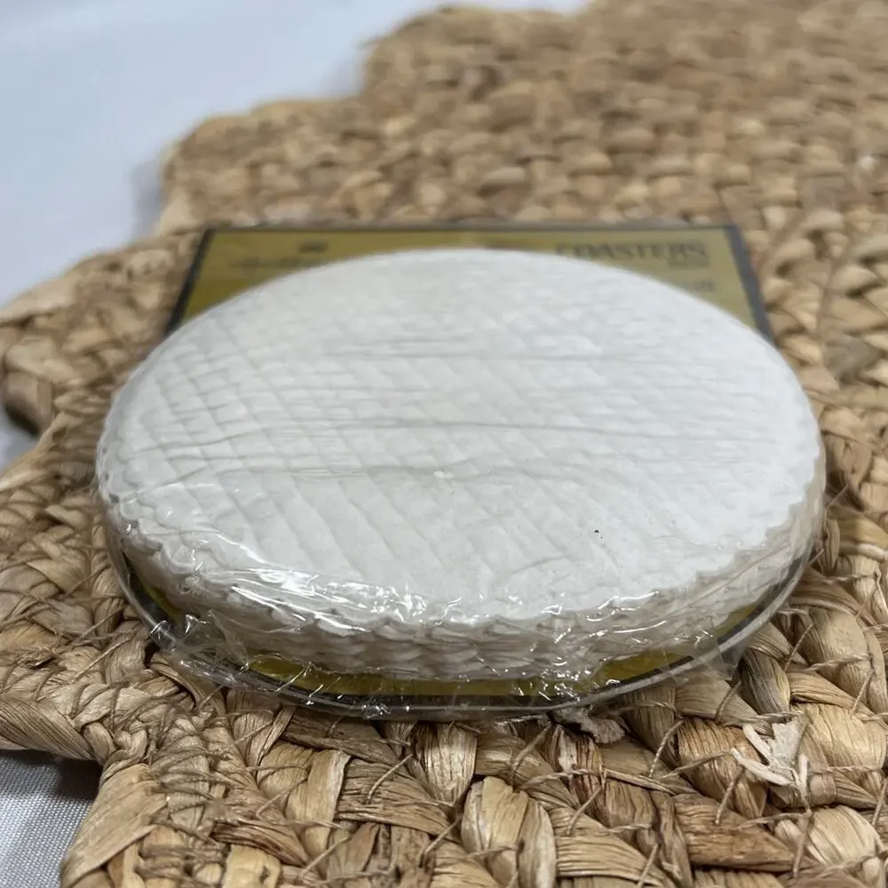 Vintage Hallmark White Paper Coasters Textured Set of 12 - 3.25” Drink Party